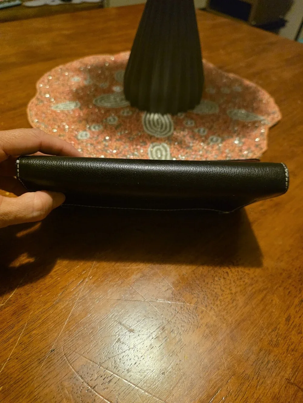 Tommy Hilfiger Black Leather Continental Wallet